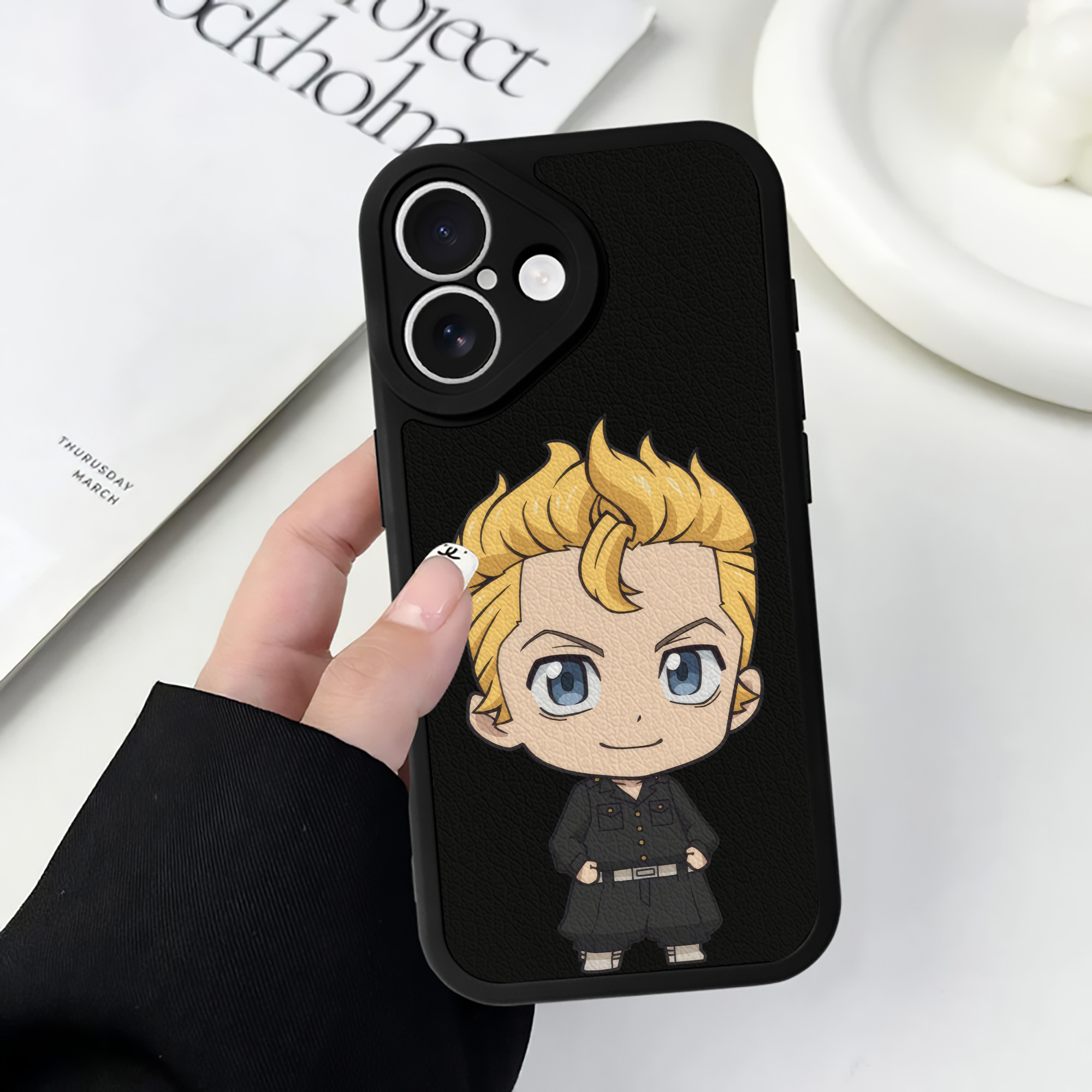 （画像用） 東京リベンジャーズ Tokyo Revengers 【iPhone 16シリーズ対応】シリコンスマホケース（レザー調） 材質：シリコン